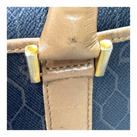 Christian Dior Black x Brown Monogram Trotter Honeycomb Boston Bag Vtg Box Gift - Picture 5 of 16